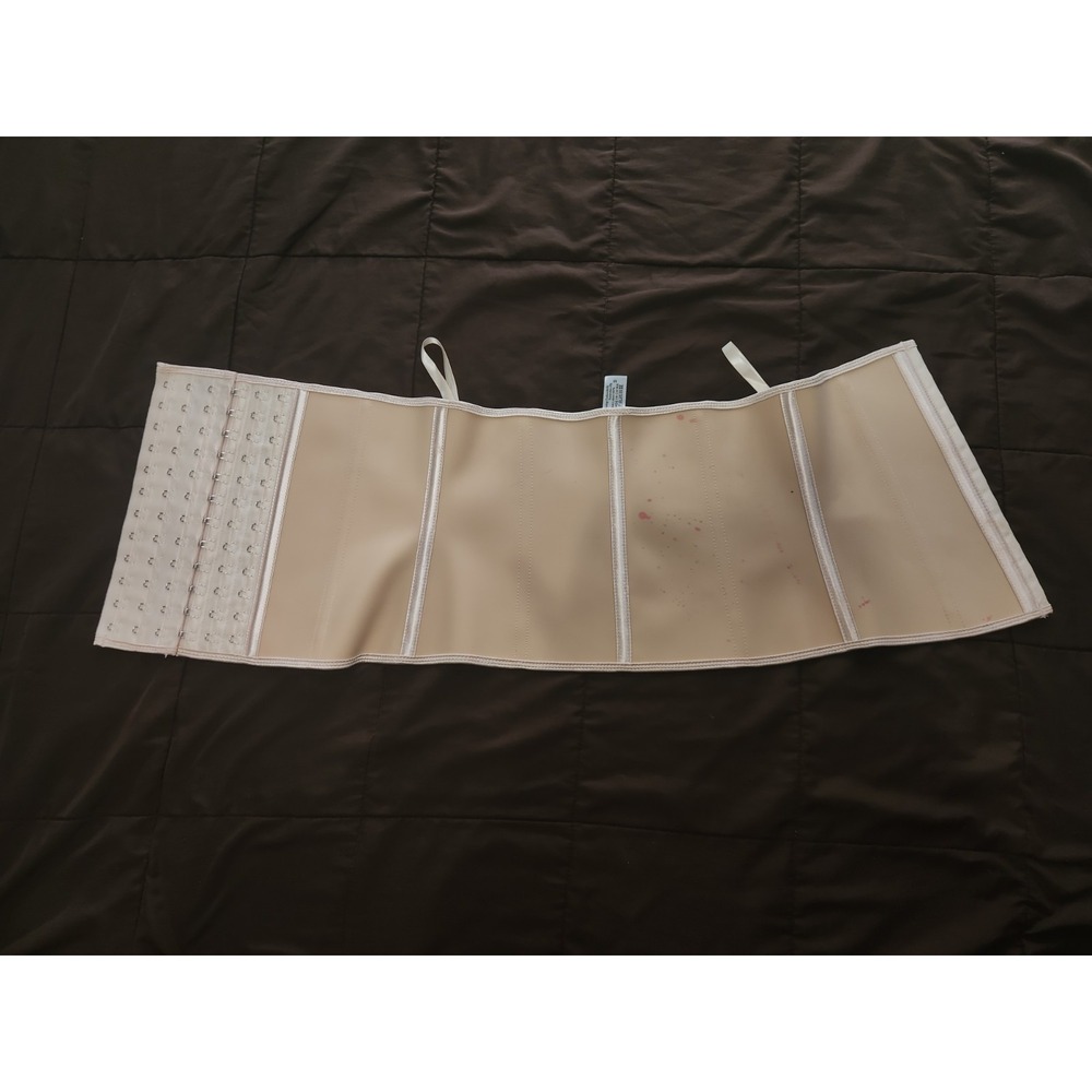 Neutral Beige Tummy Control Compression Waist Trainer Cincher Shaper Corset Sz M